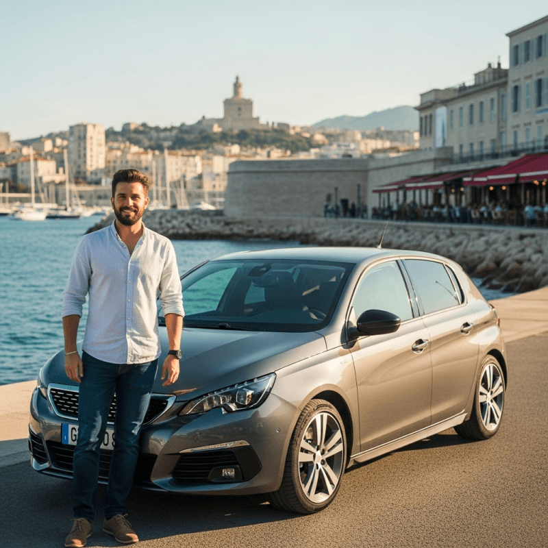 Client satisfait souriant après une vente réussie avec Autolead